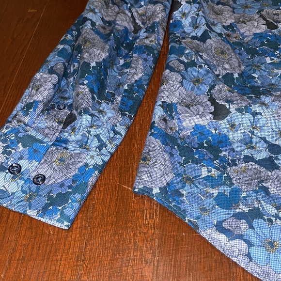 Men’s Bugatchi Button Down Cotton Long Sleeve Collared Dress Shirt Large - Picture 13 of 16